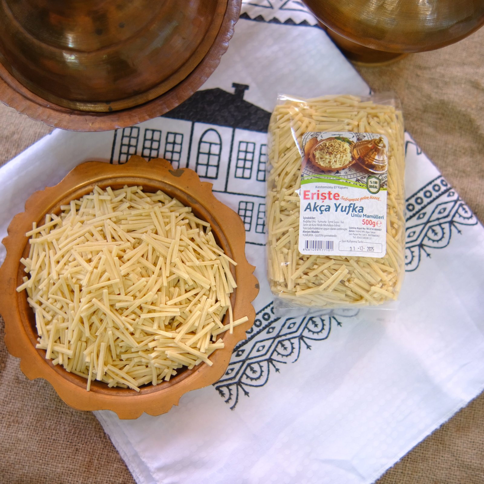 DSCF0039 Erişte Makarna 500 gr - Görsel 1