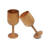 Hakiki Ceviz Ağacı Kadeh - 2'li Set